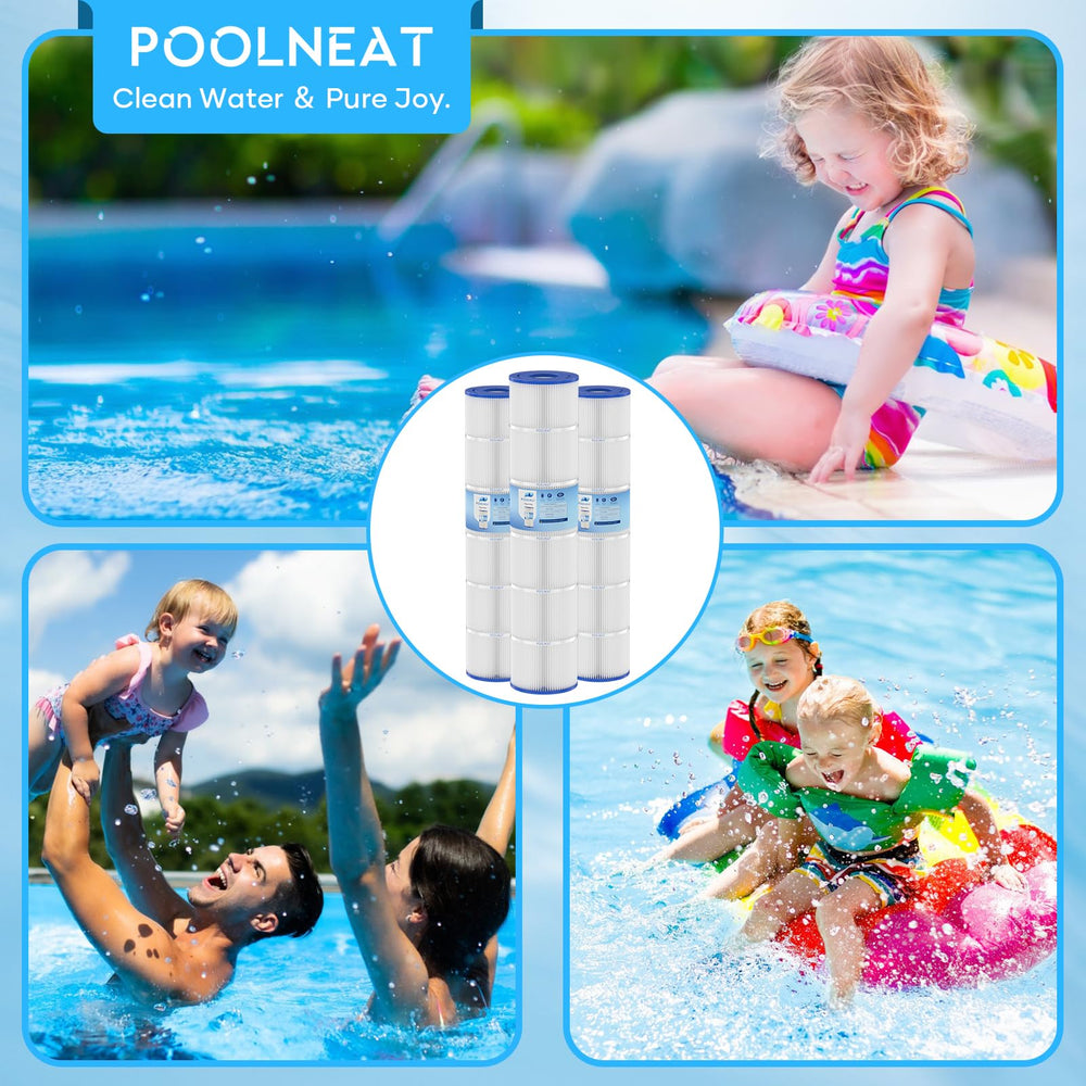 POOLNEAT embalaje con etiqueta informativa y especificaciones para compra segura