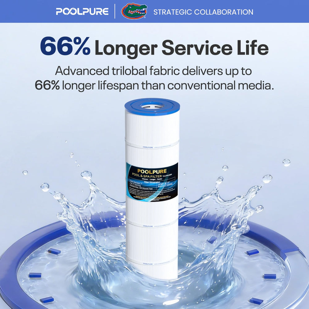 POOLPURE filtro enjuagándose para limpieza rápida y sencillo mantenimiento