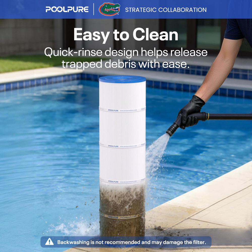 POOLPURE etiqueta con certificación NSF/ANSI 50 que garantiza seguridad