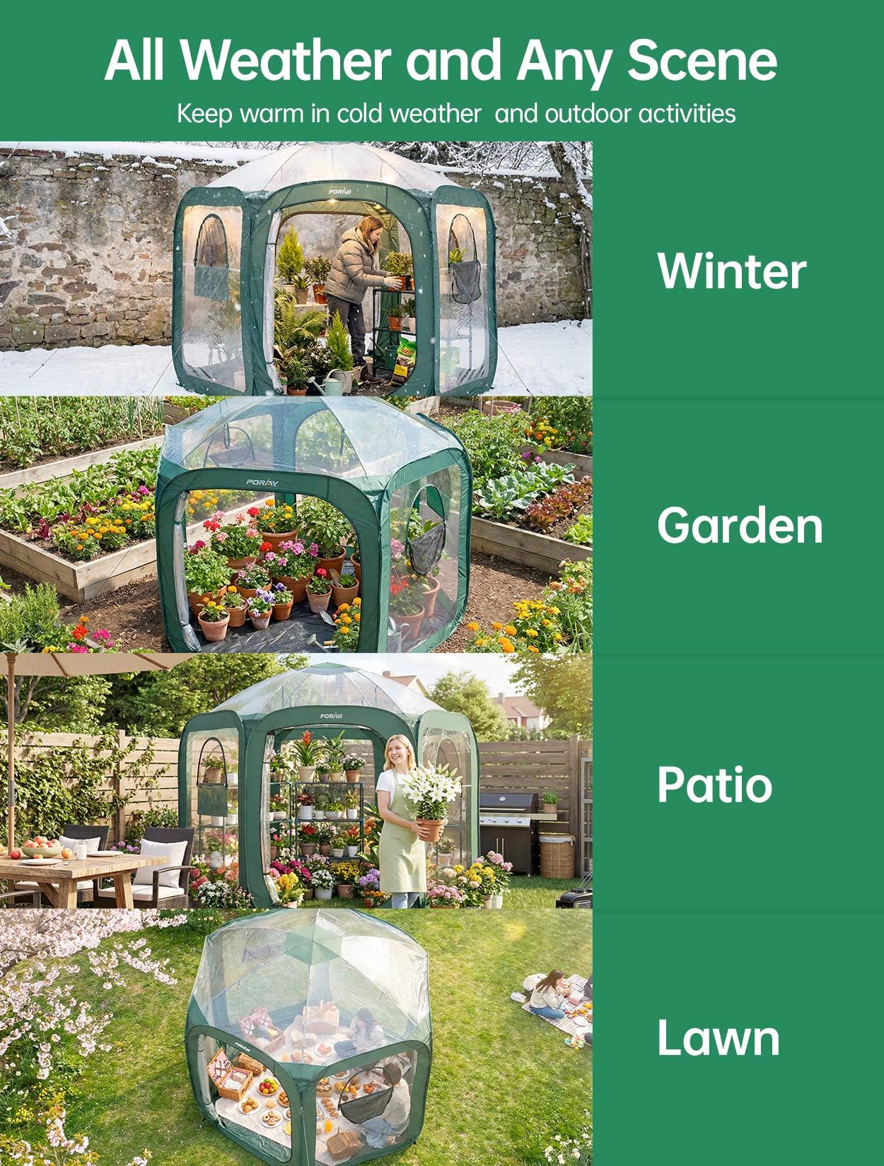 porayhut ventana de malla para ventilación y protección contra aves