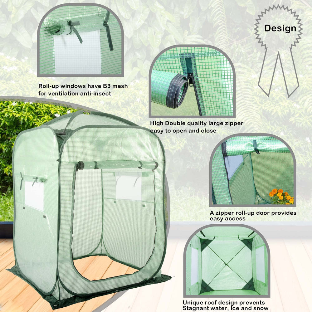 porayhut ventana con malla que permite ventilación controlada