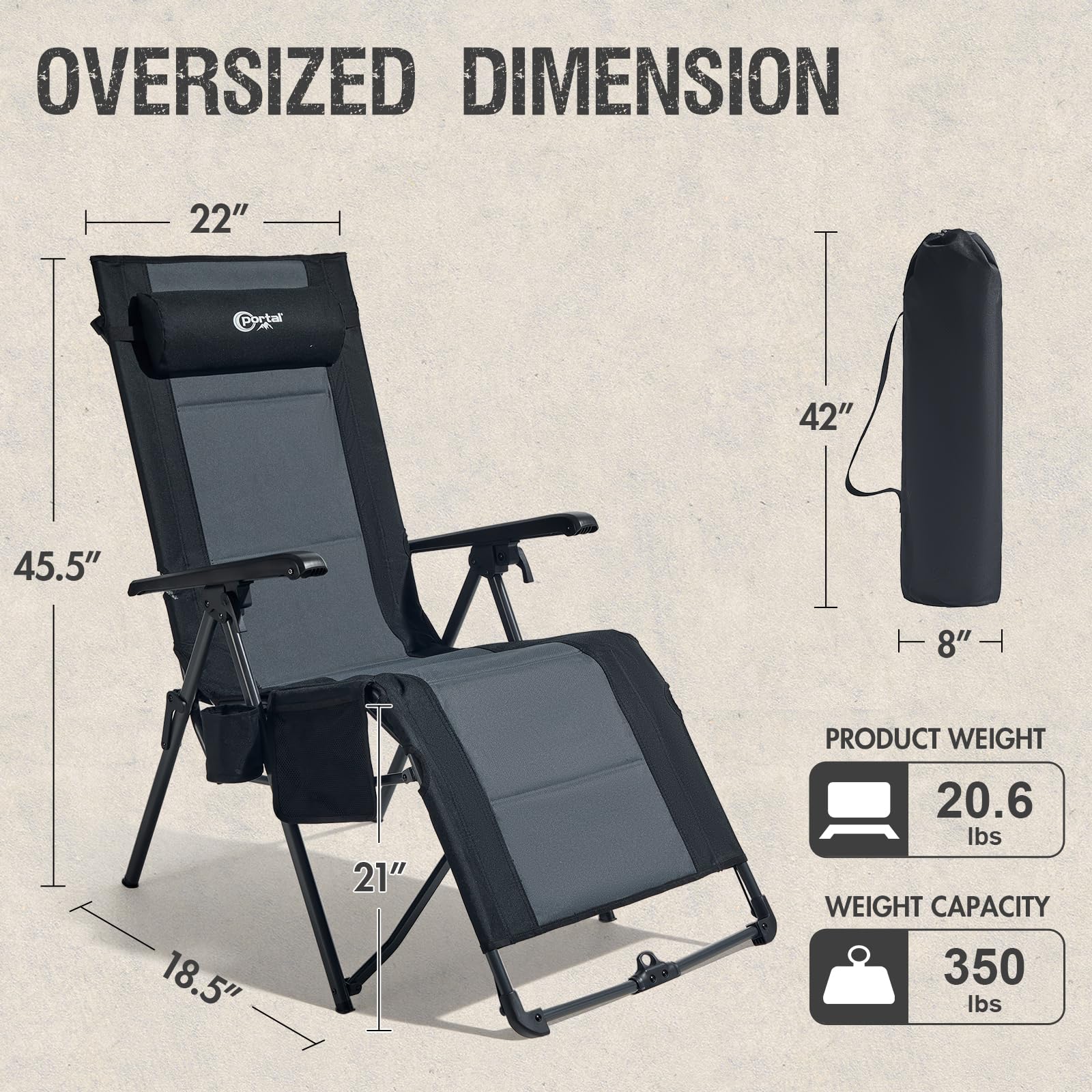 Portal textura del asiento acolchado, comodidad prolongada