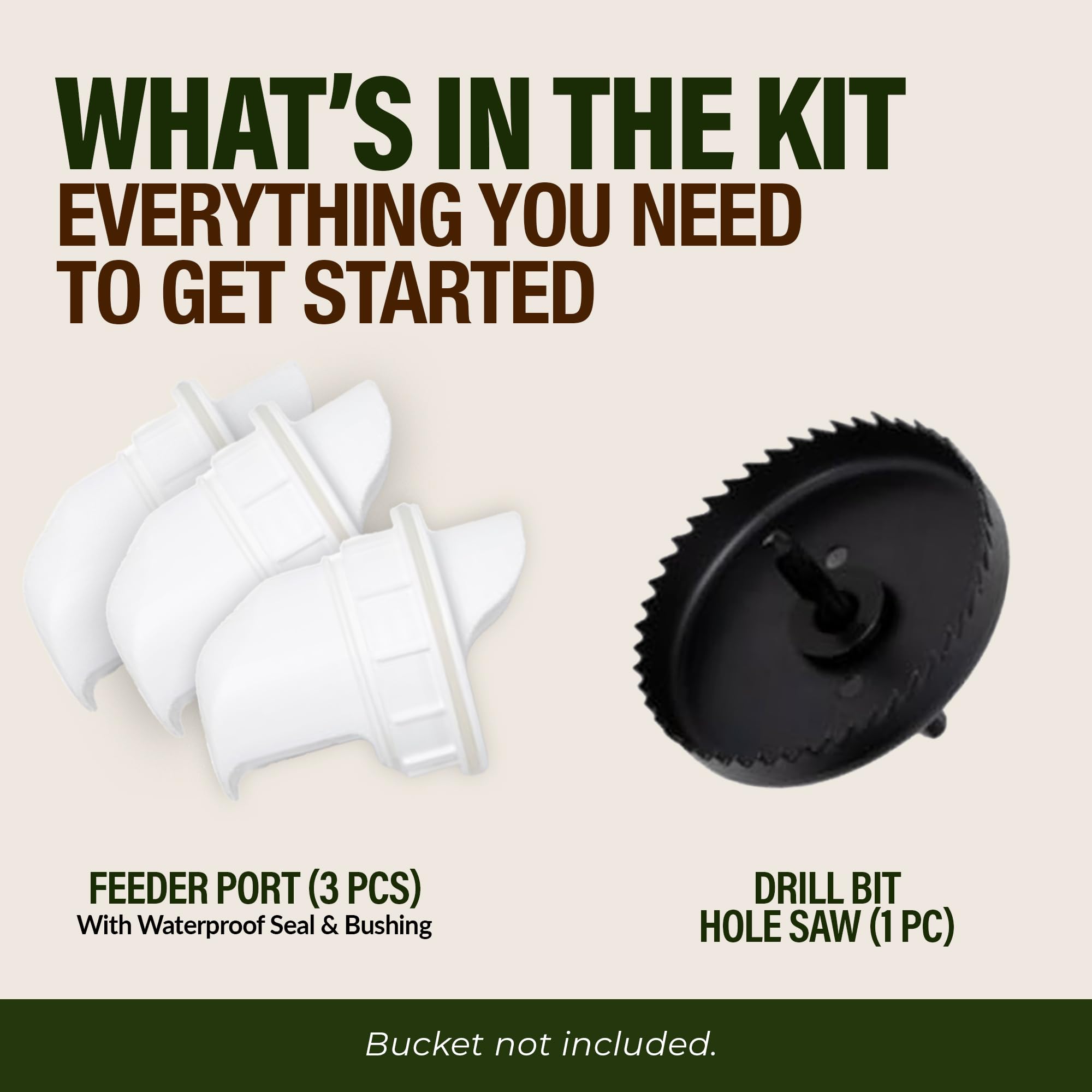 Poultry Pro Feeder PVC grueso que asegura durabilidad y resistencia