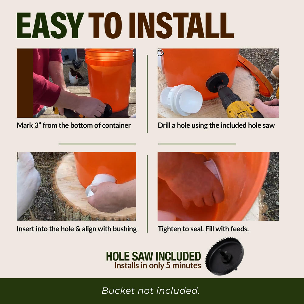 Poultry Pro Feeder sierra de 3" en uso para corte preciso en plástico