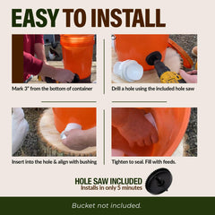 Poultry Pro Feeder sierra de 3" en uso para corte preciso en plástico