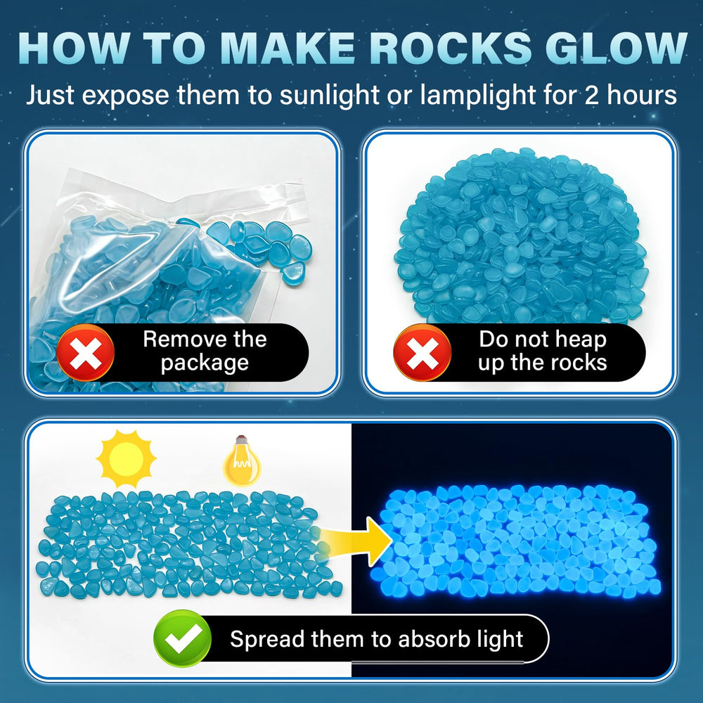 PoYang piedras azules en el fondo de un acuario, realzan colores y contraste