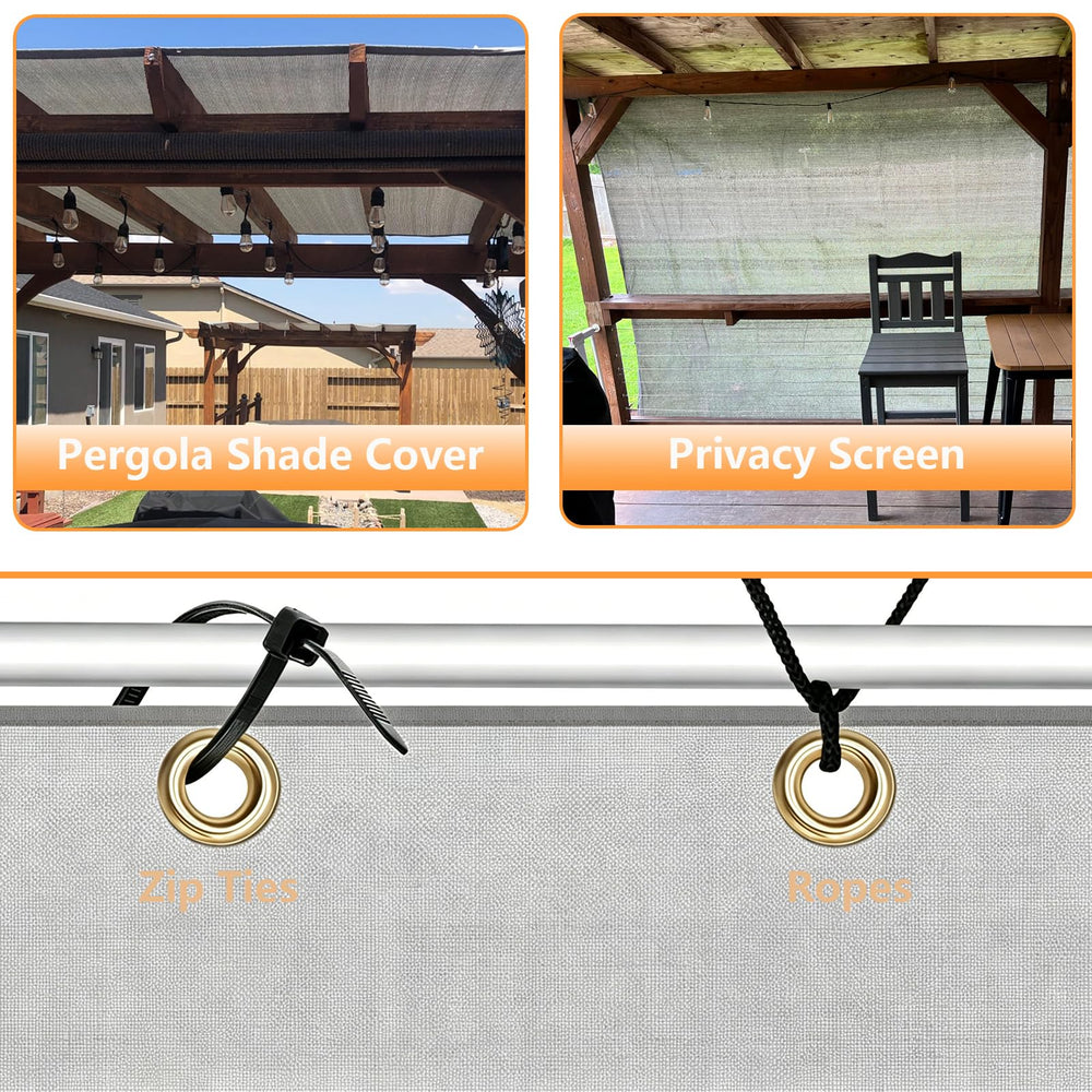 POYEE comparación de tamaño 10x30ft para planificar cobertura exterior