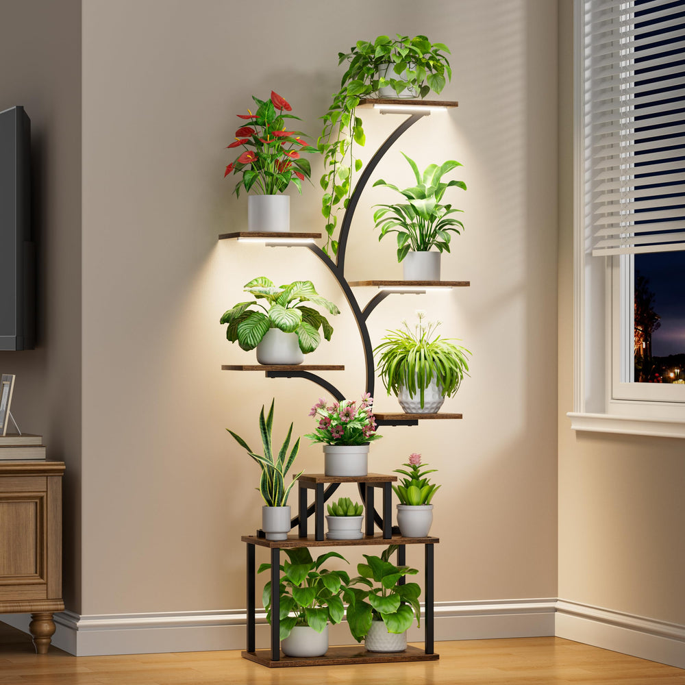 POZILAN estantería ambientada con macetas y libros para inspiración decorativa