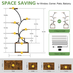 POZILAN detalle de las luces LED con control de brillo para crecimiento