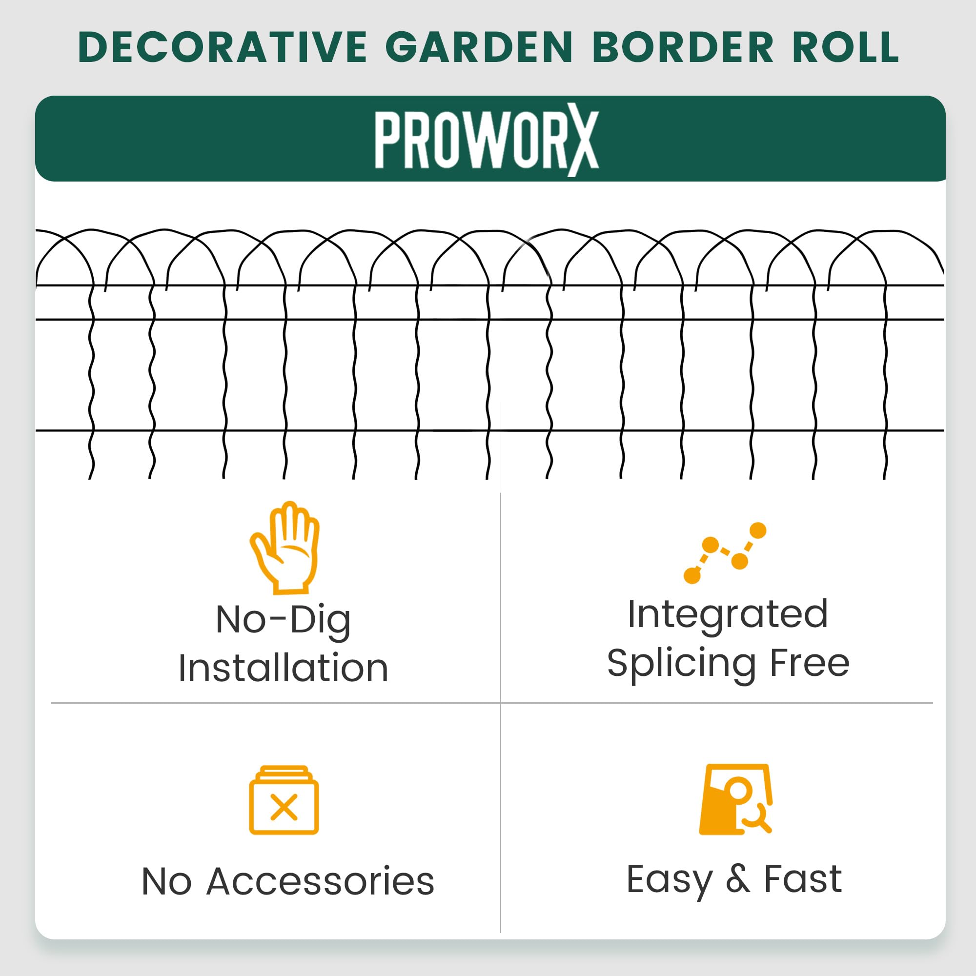 PROWORX borde en sendero que define camino y protege macizo