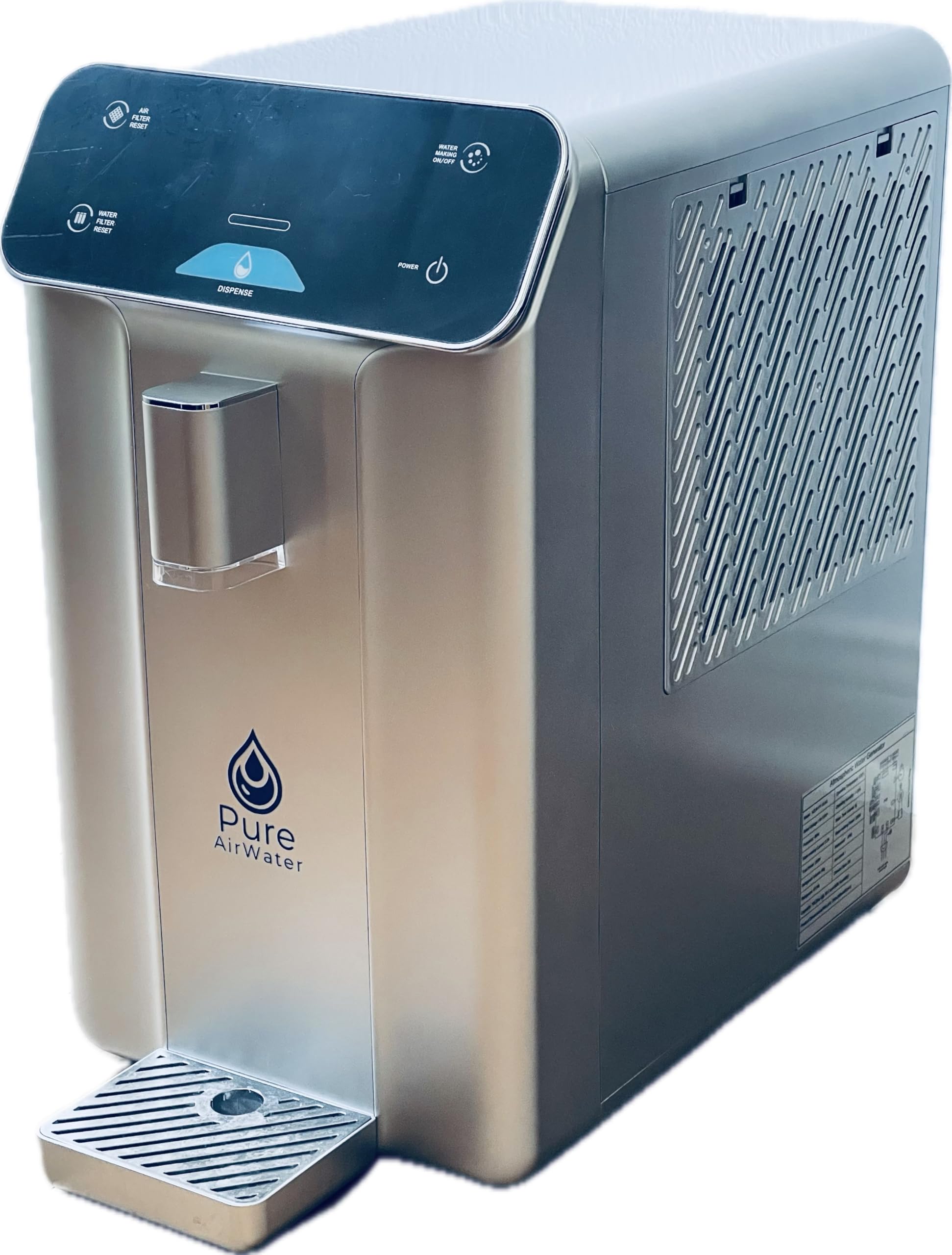 Pure AirWater A10 frontal mostrando diseño y accesibilidad para uso doméstico