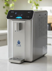 Pure AirWater A10 panel de control con indicadores para gestionar producción