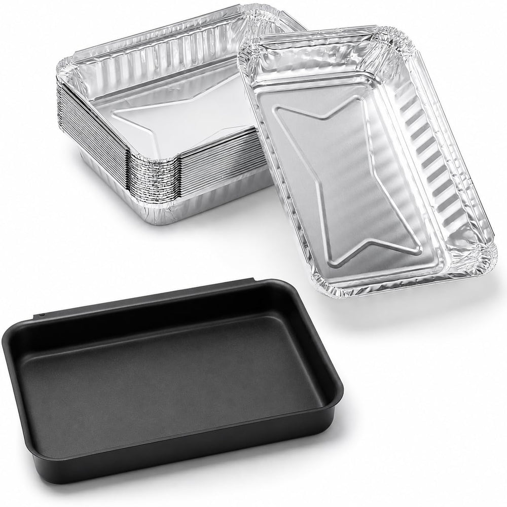 QuliMetal bandeja frontal ensamblada mostrando ajuste y protección contra grasa
