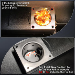 QuliMetal burn pot instalado en parrilla Traeger demostrando fácil montaje