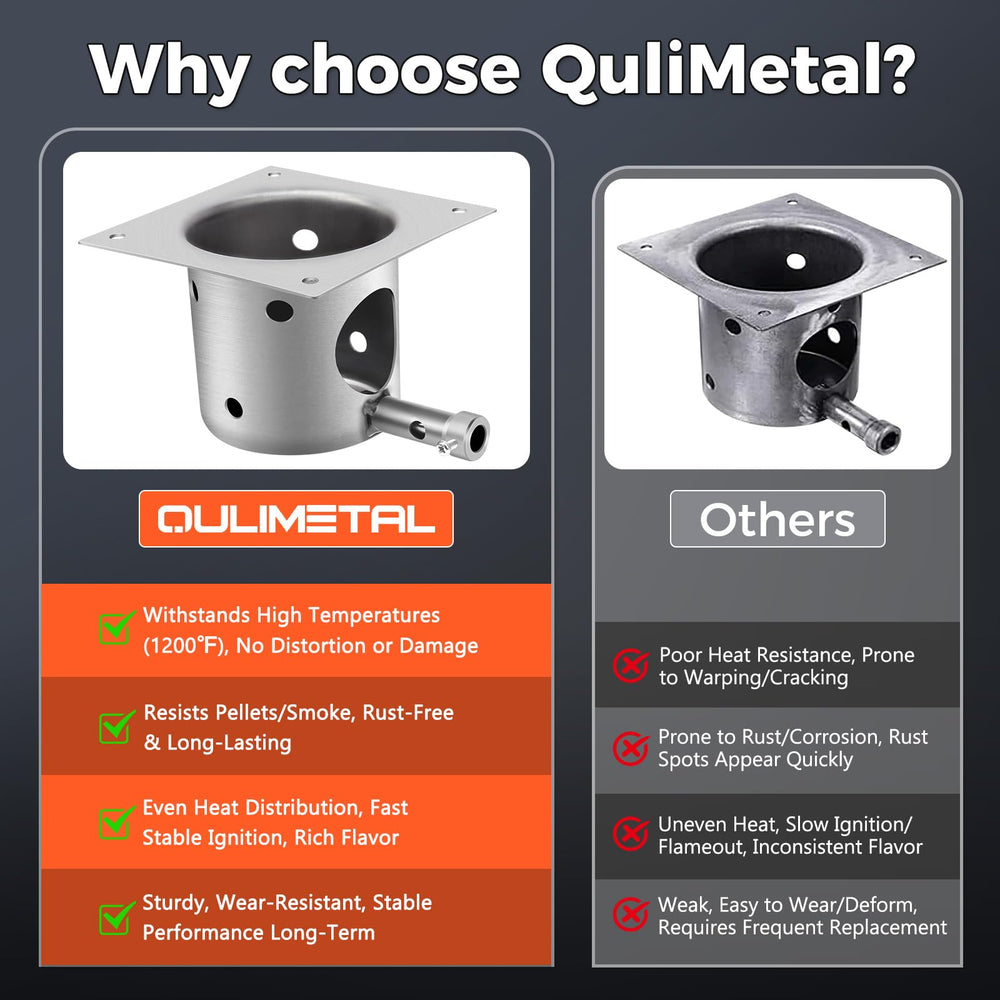 QuliMetal burn pot textura de acero 14 gauge para resistencia superior