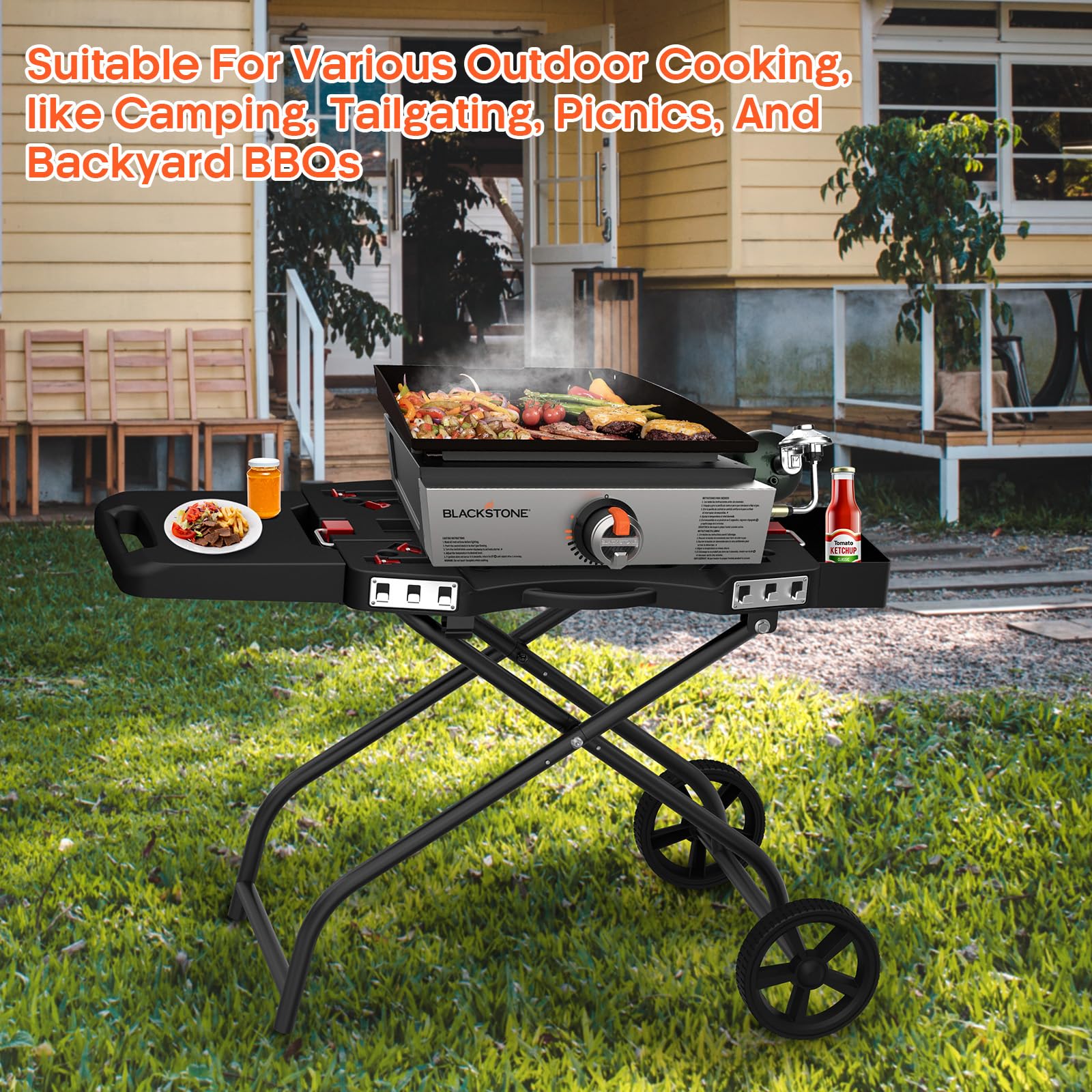 QuliMetal con Weber Q1200 instalado, montaje estable y seguro