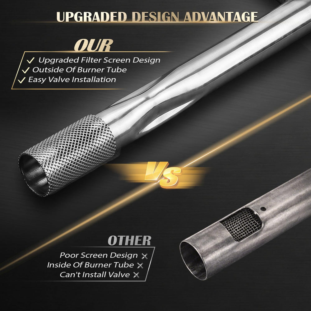 QuliMetal tornillo e instrucciones incluidas mostrando montaje sencillo y guía paso a paso