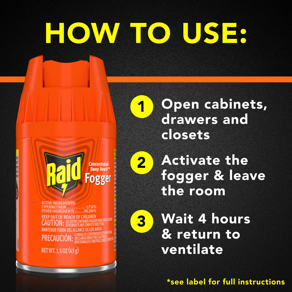 Raid etiqueta con instrucciones legibles para aplicar de forma segura y correcta
