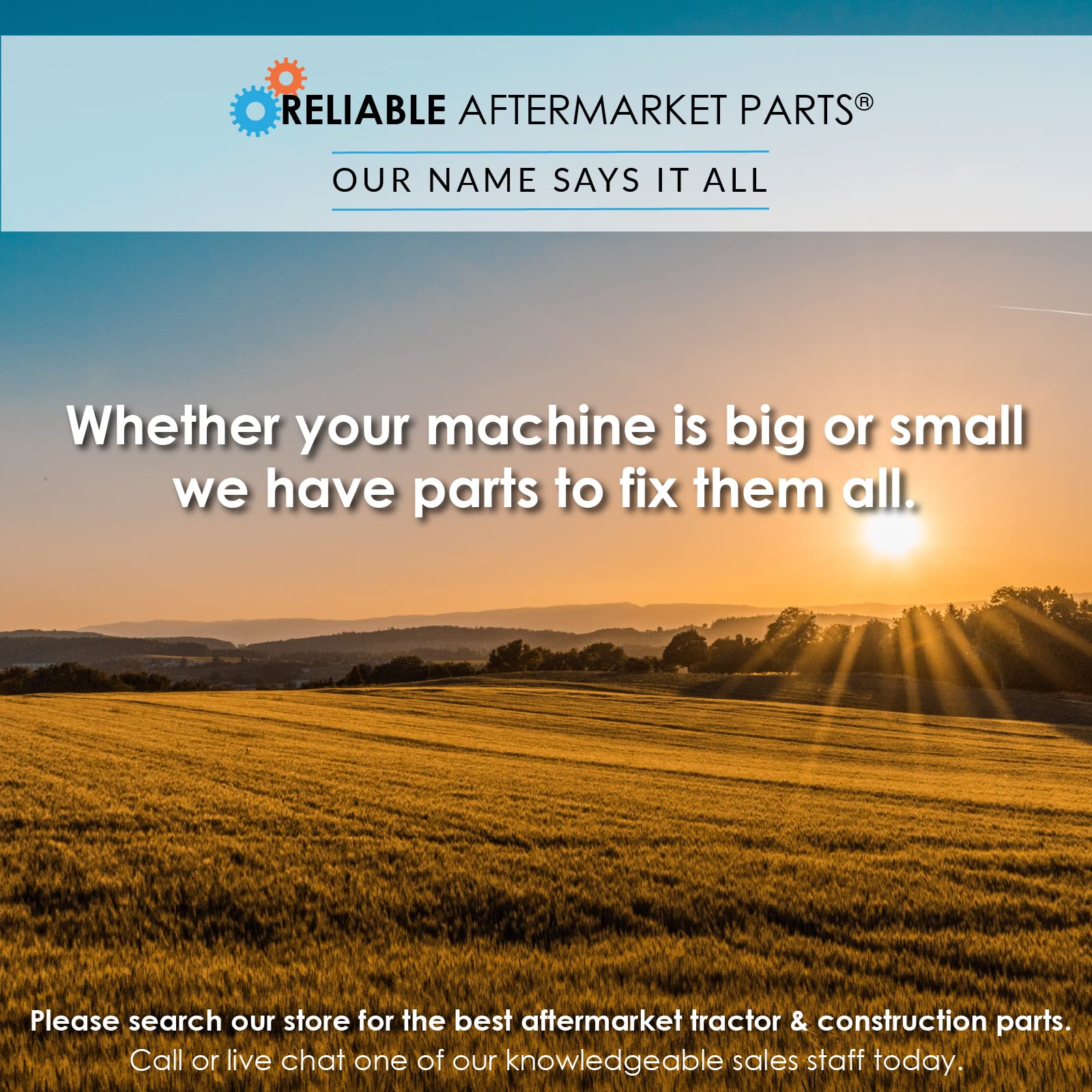 Reliable Aftermarket Parts etiqueta con números de pieza compatibles, identifica repuestos