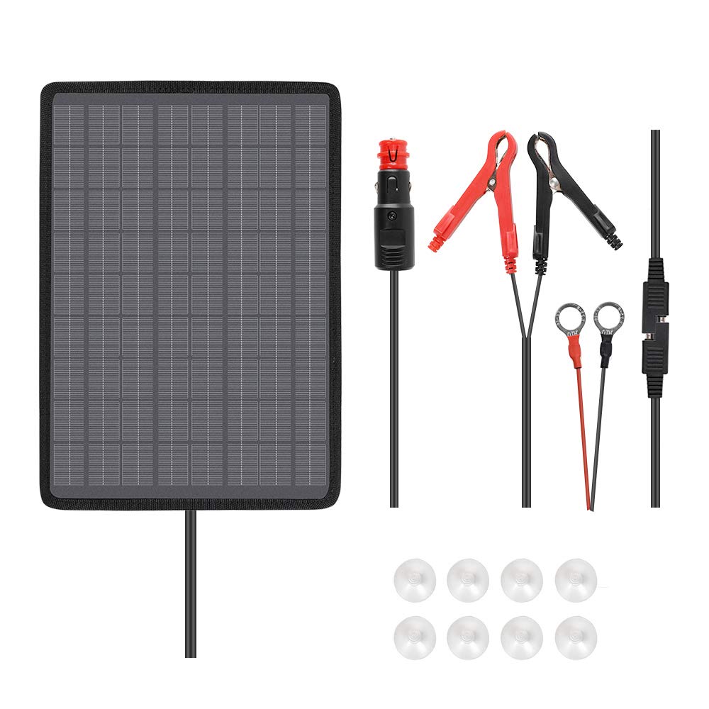 Renogy panel 10W frontal mostrando diseño compacto y portabilidad