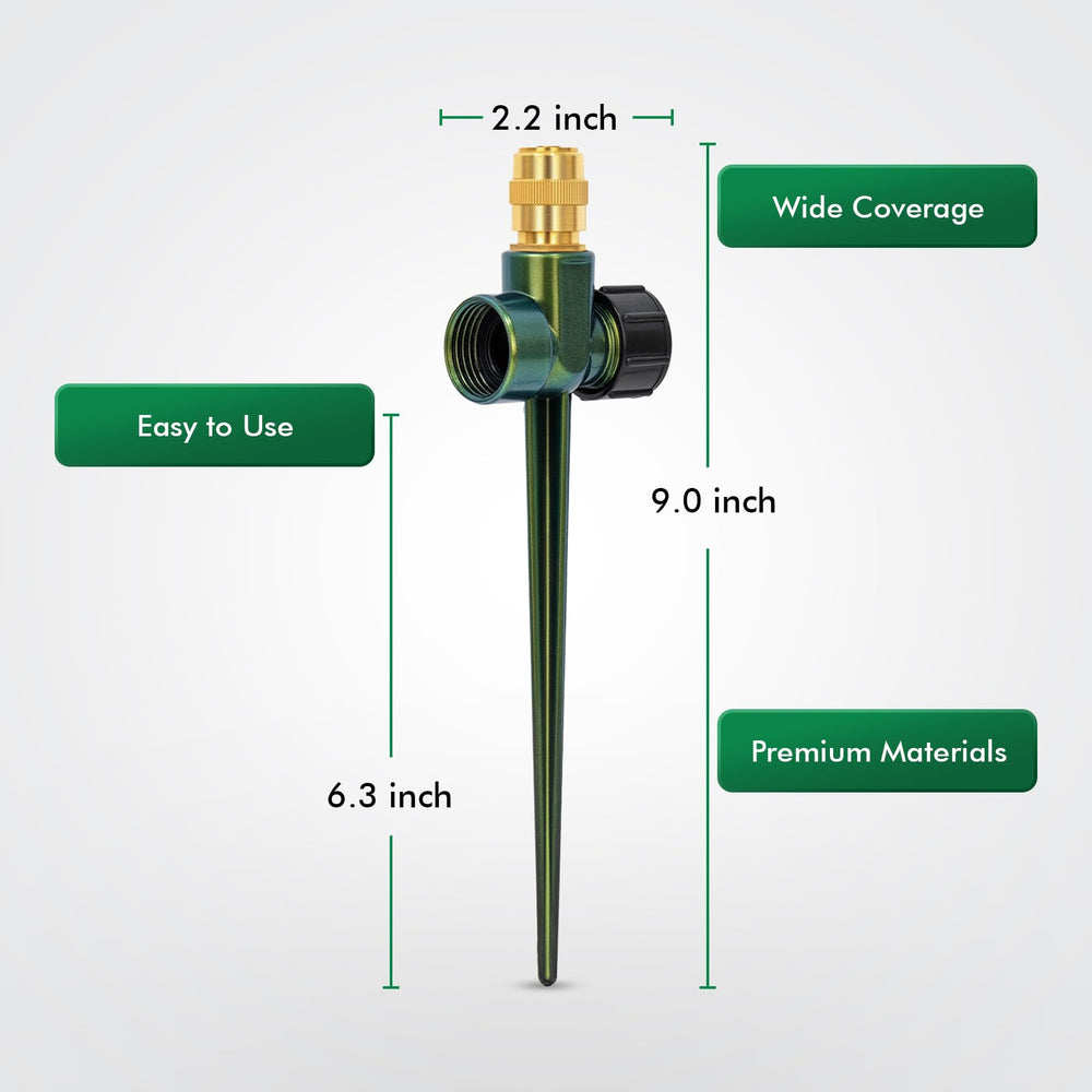Restmo boquilla de cobre ajustable para control preciso del riego