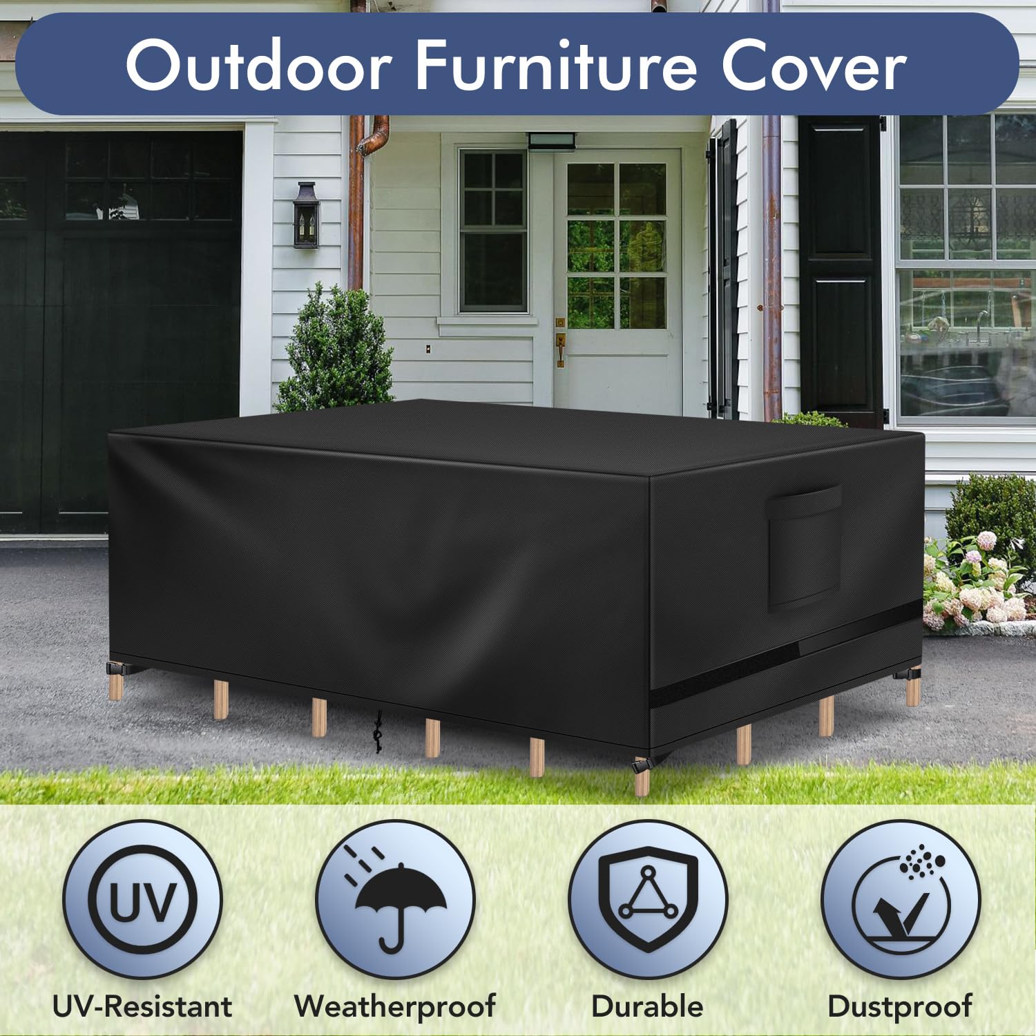 Richwon funda en contexto con muebles para mostrar tamaño y ajuste