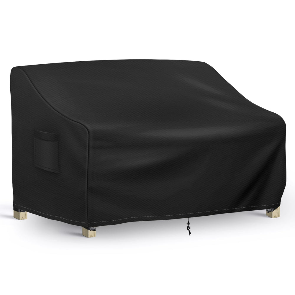 Richwon funda frontal para loveseat mostrando ajuste y protección