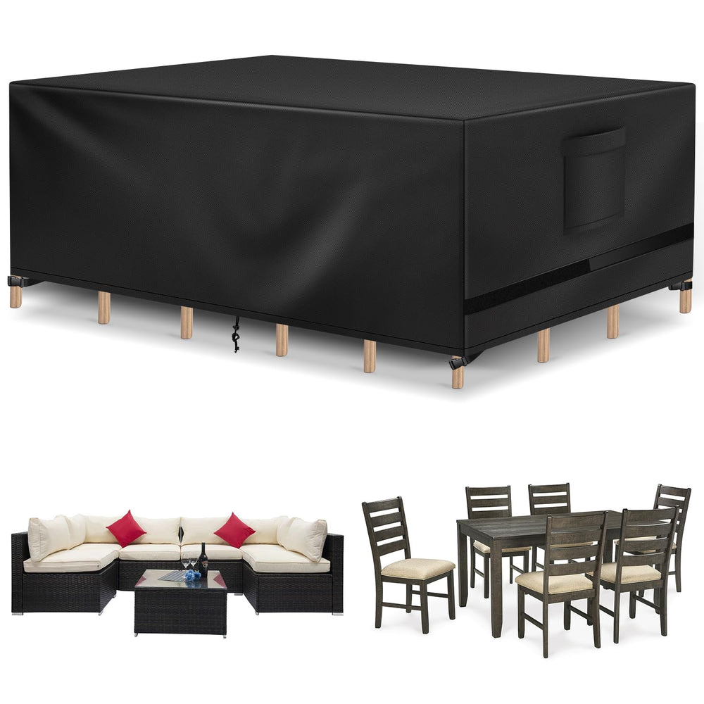 Richwon funda frontal cubriendo conjunto de patio y protegiendo contra lluvia