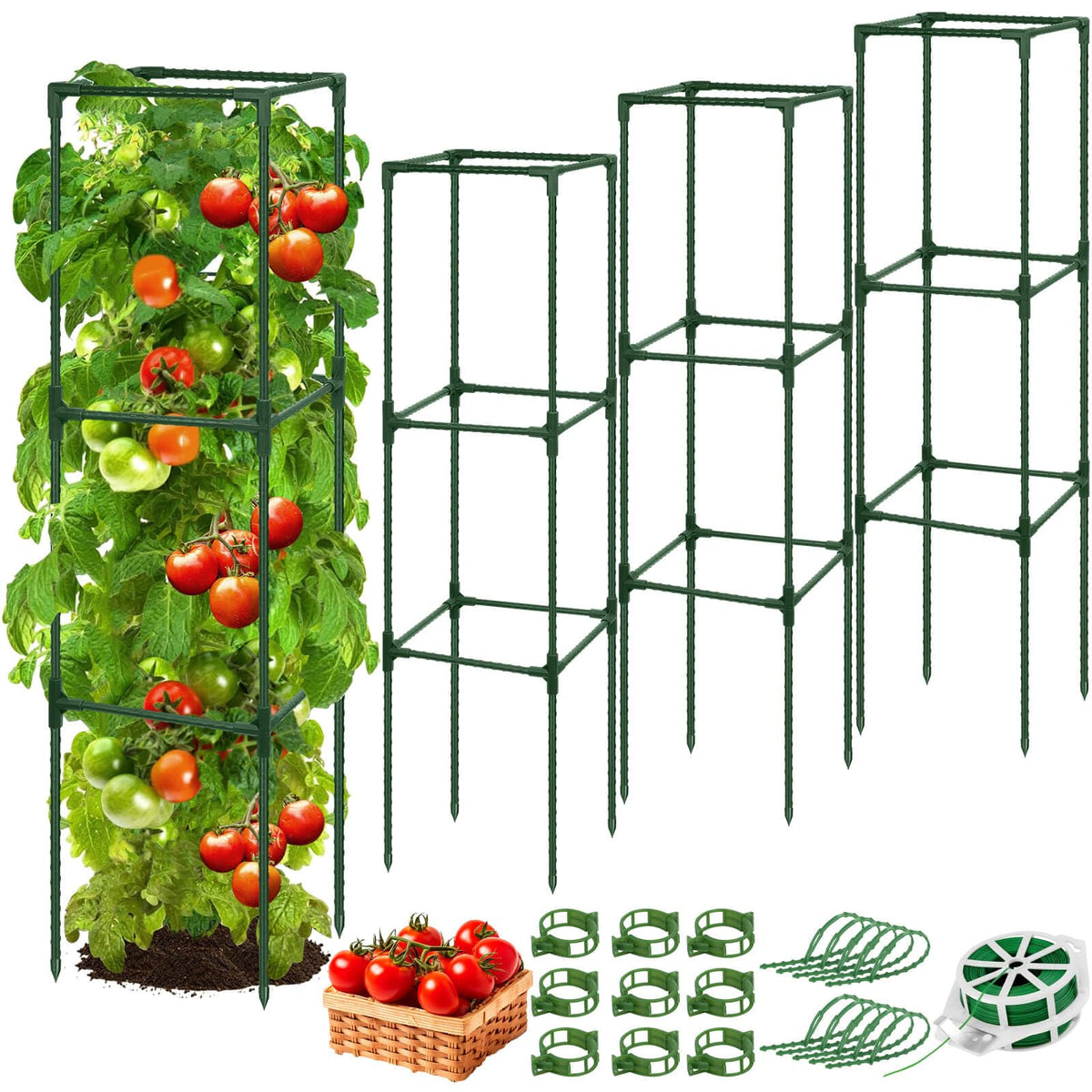 ROADPLUM jaula frontal del paquete mostrando tres unidades y beneficios de soporte