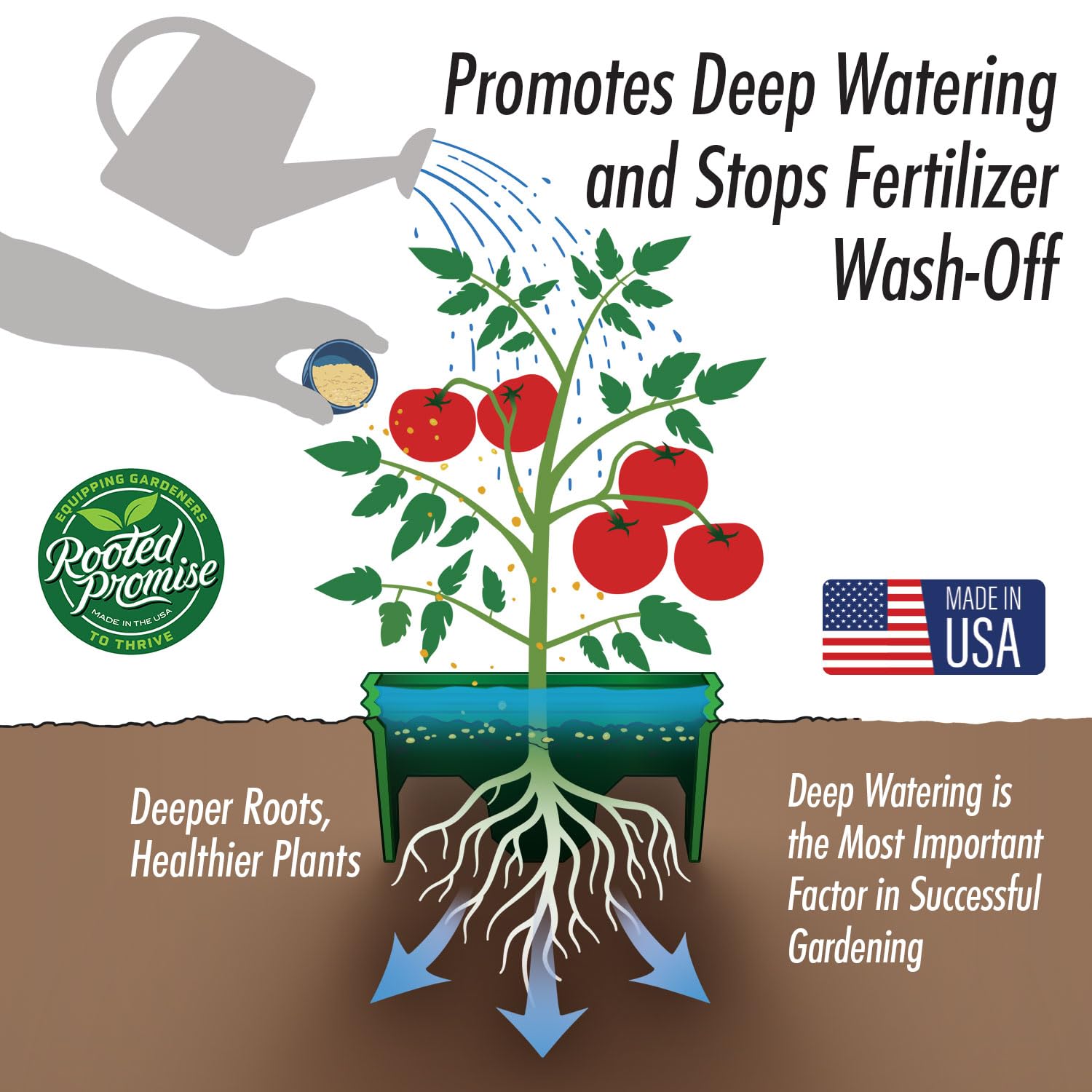 Rooted Promise detalle de la pared sólida beneficiando la contención de agua