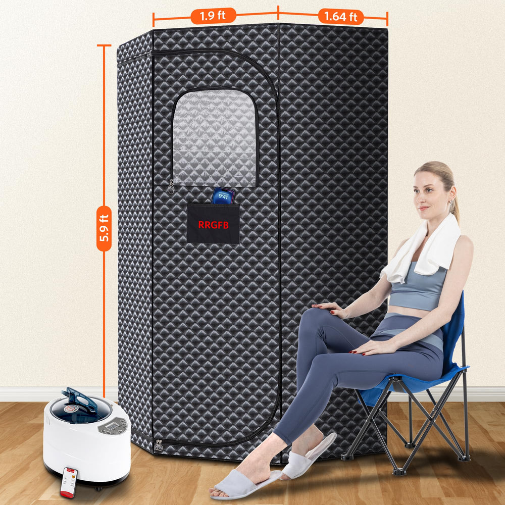 RRGFB generador de vapor 3L en primer plano con botón, calor rápido y control