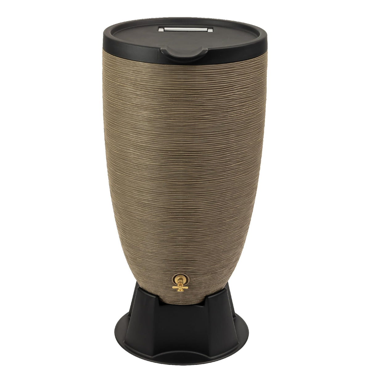 RTS Home Accents barril Newport frontal con soporte, almacenamiento alto y acceso cómodo