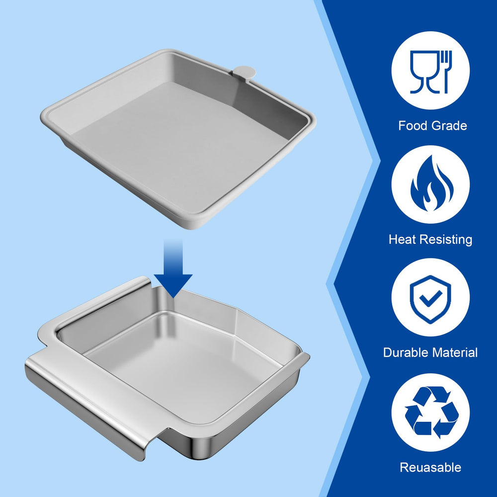 SafBbcue funda junto a la bandeja para comparar tamaño y ajuste seguro