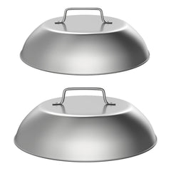 SafBbcue cúpula frontal de 12" mostrando construcción robusta y ajuste