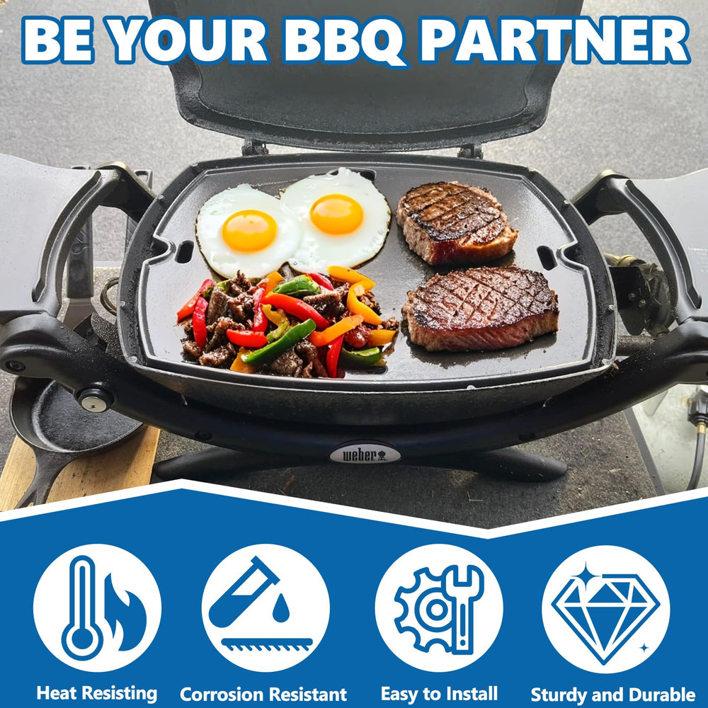 SafBbcue lado liso de la plancha ideal para cocinar desayunos