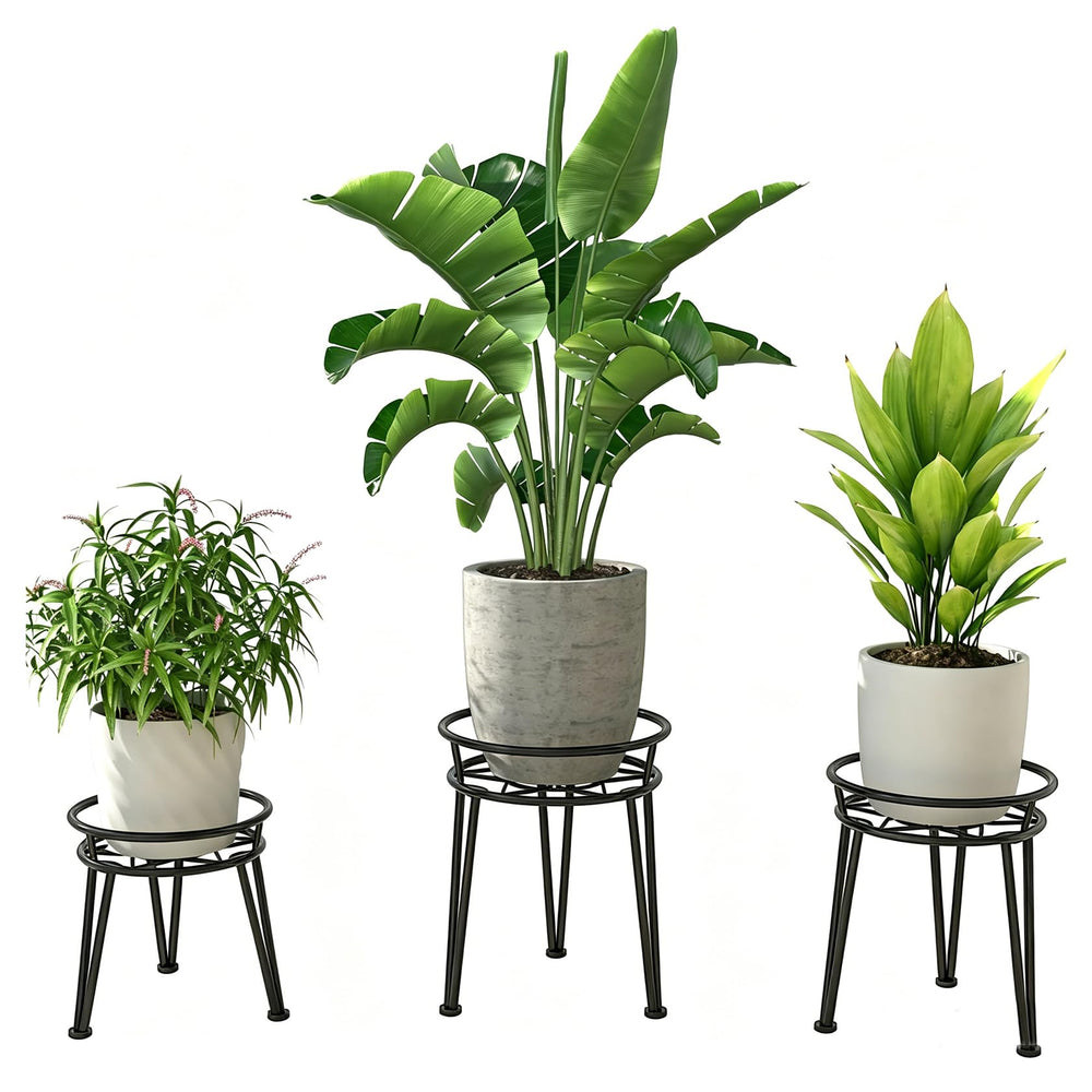 Santentre soporte planta frontal mostrando acabado negro y orden