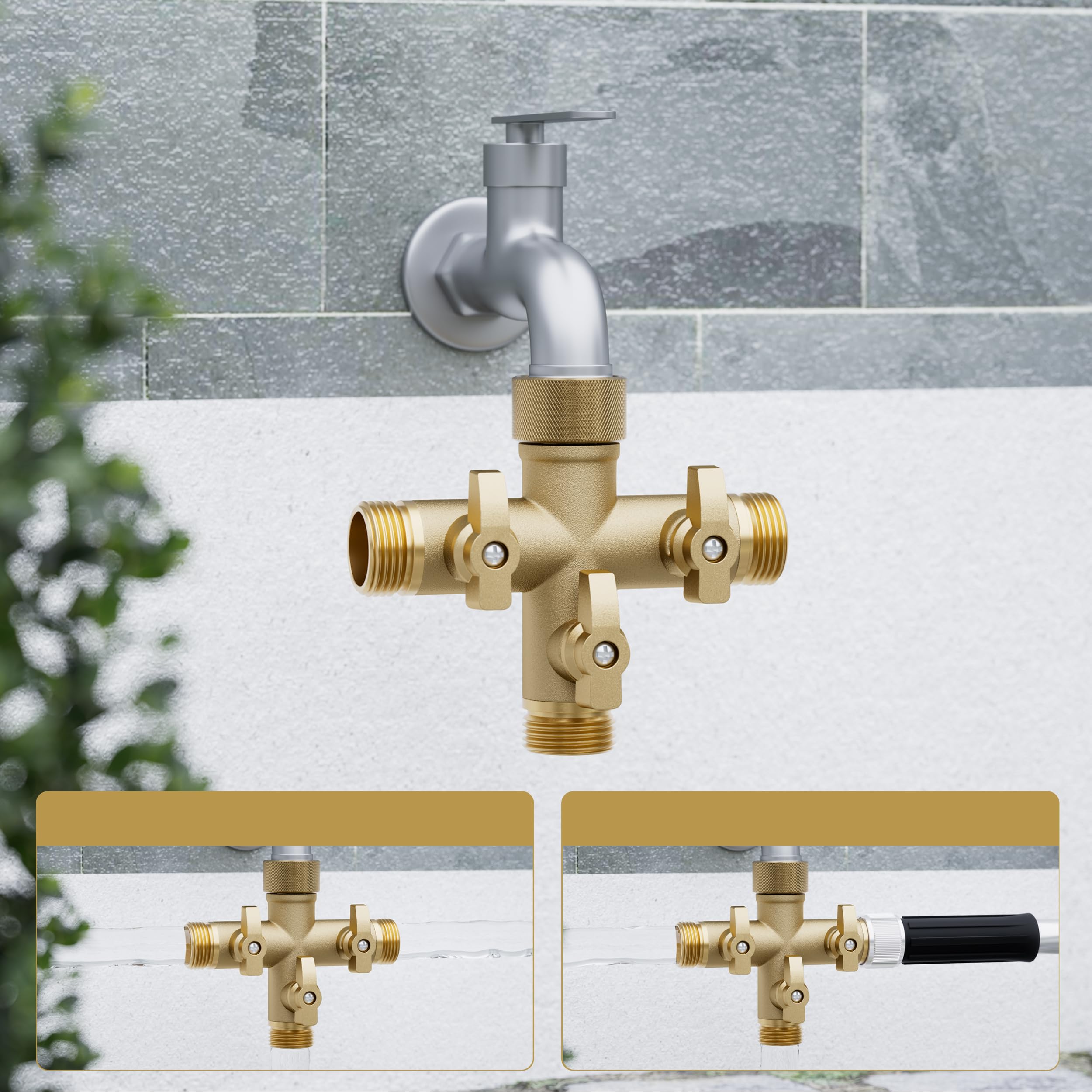 SANTONG instalado en jardín demostrando uso práctico y confiable