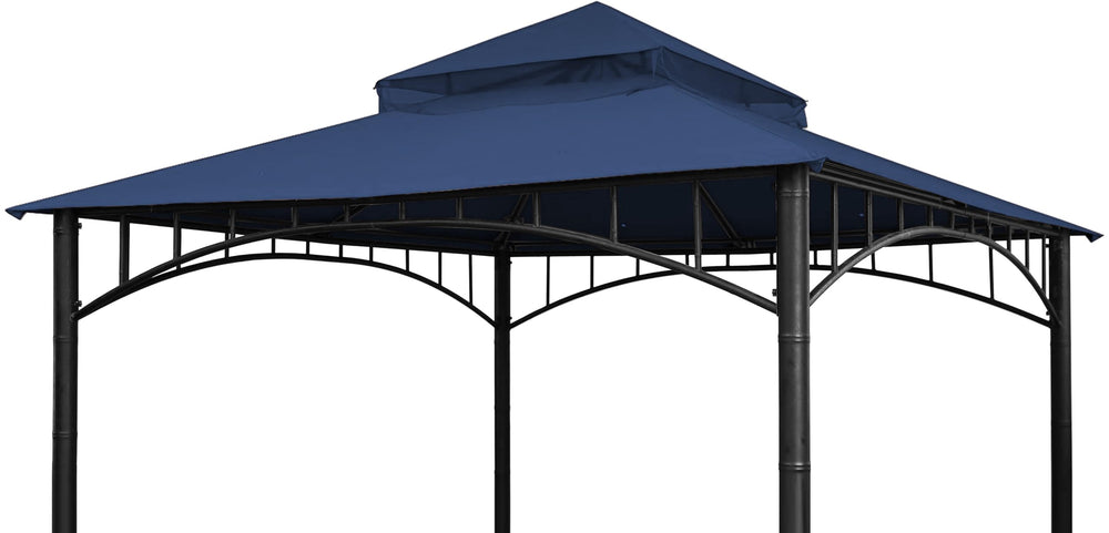 SCOCANOPY vista frontal de la lona azul marino mostrando ajuste y protección