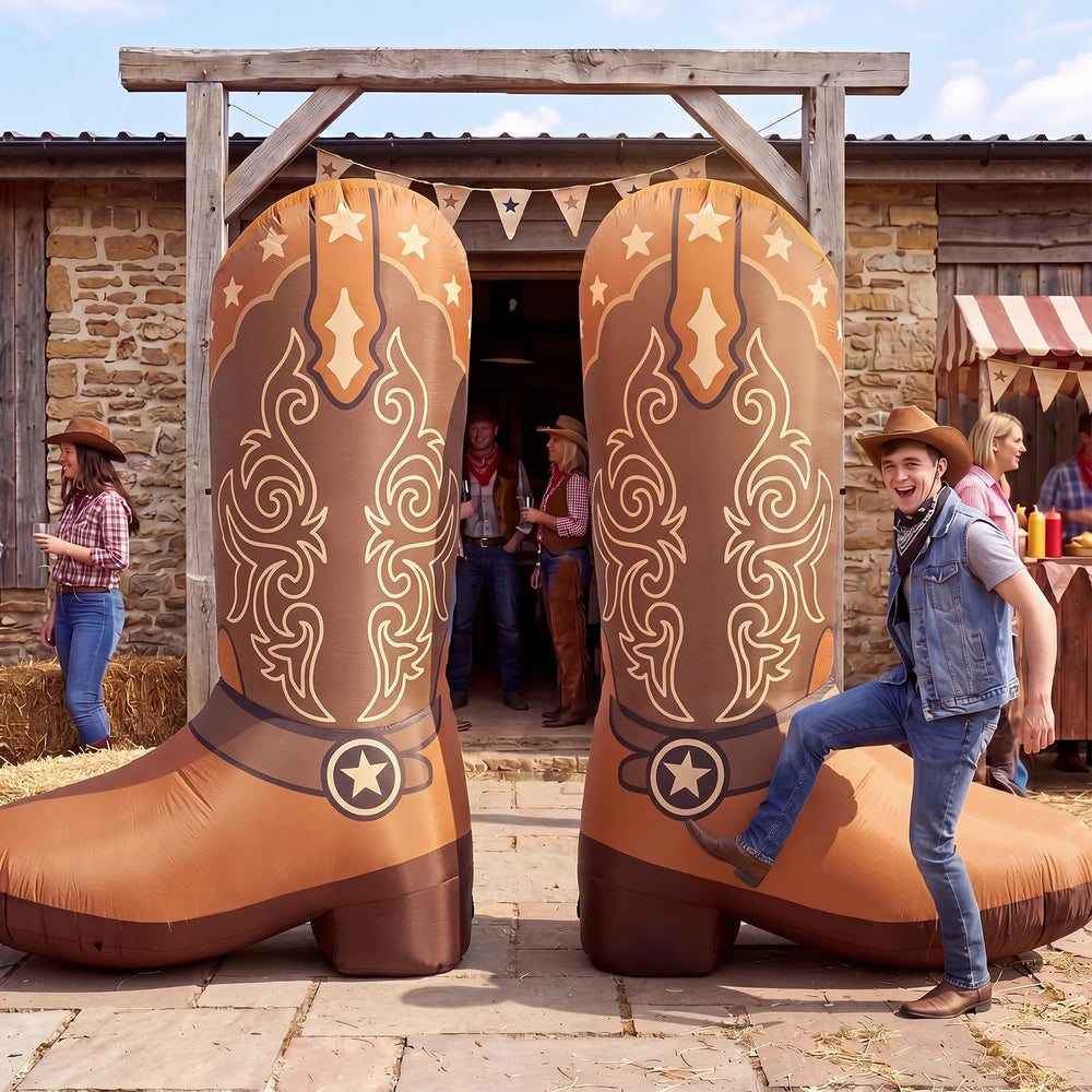 Seenelling bota en entrada de fiesta atrayendo la atención de invitados