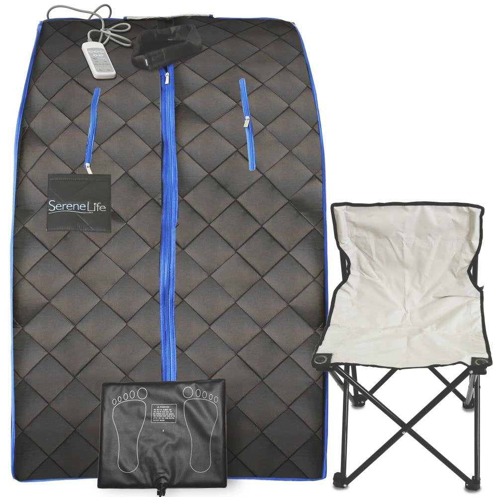 SereneLife interior con silla plegable para sesiones cómodas y estables