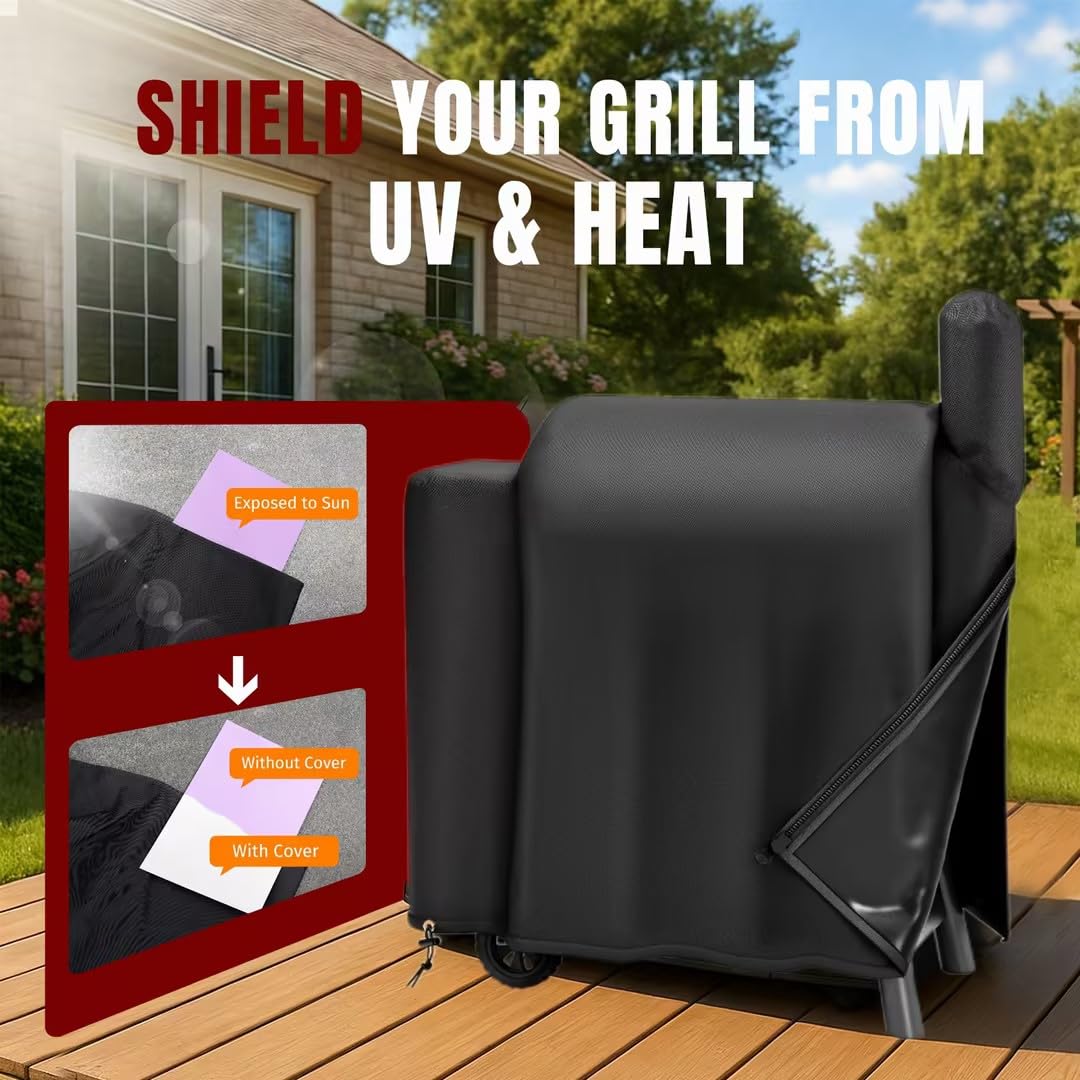 SHINESTAR comparación de la funda con una parrilla para ver ajuste y escala