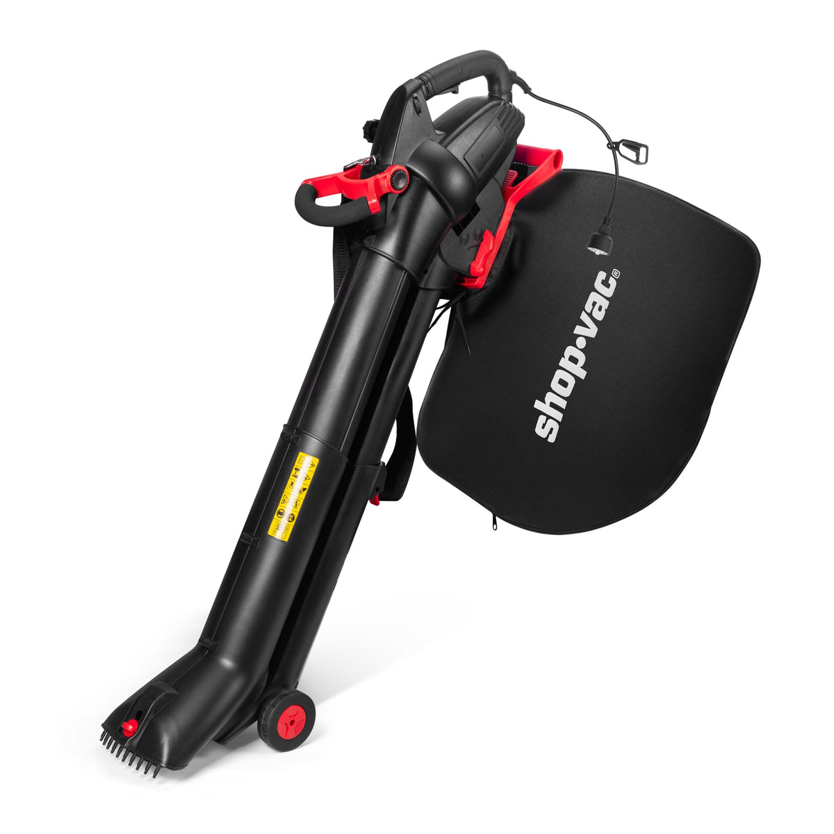 Shop-Vac vista frontal con controles visibles y beneficio de fácil acceso