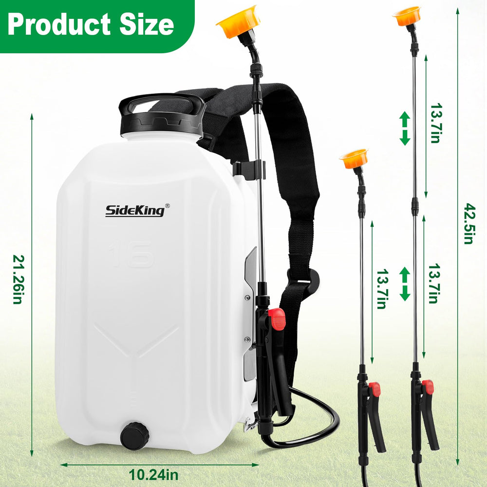 SideKing correas acolchadas y panel trasero, confort ergonómico al llevar puesto