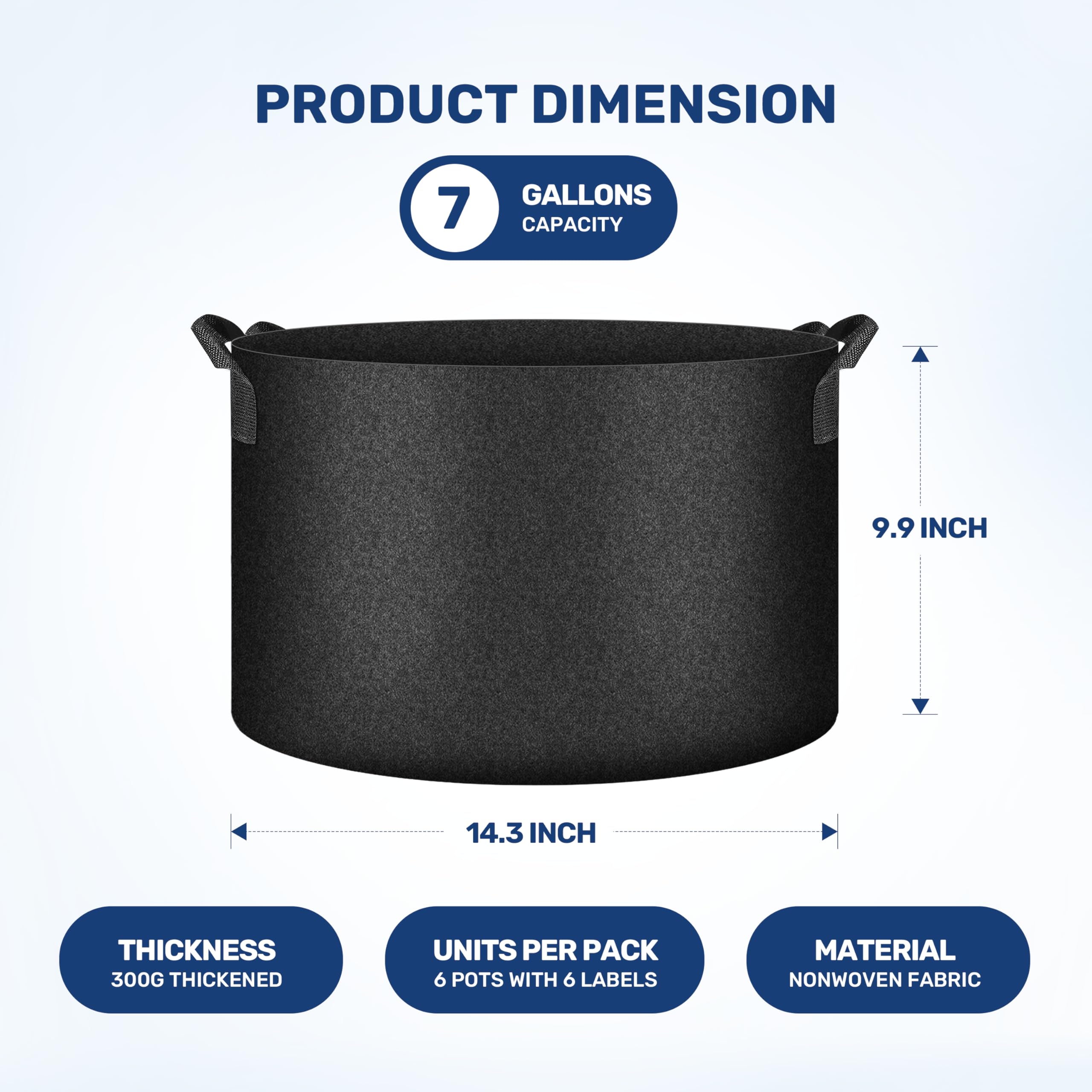 Simple Deluxe textura de tela 300g nonwoven que mejora la aireación de raíces