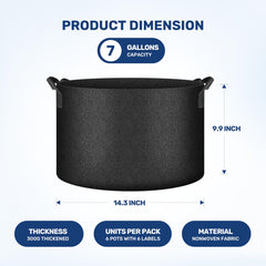 Simple Deluxe textura de tela 300g nonwoven que mejora la aireación de raíces