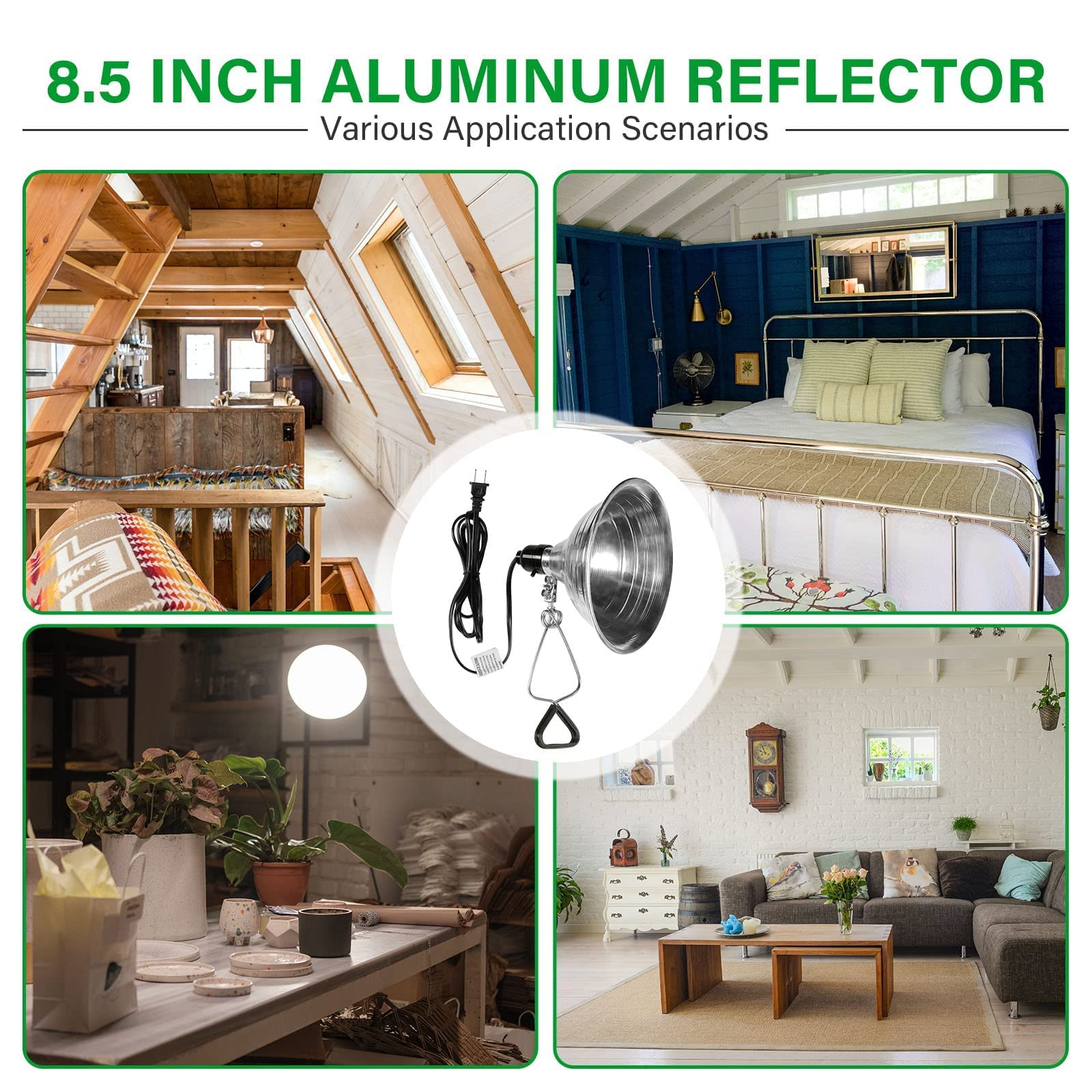 Simple Deluxe comparación de tamaño para entender diámetro del reflector