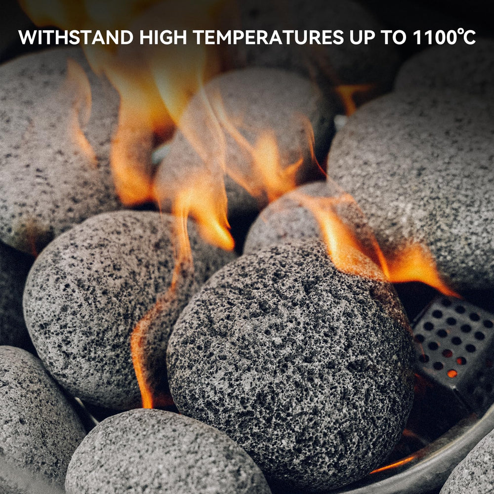 Skyflame piedras de lava en fogata, crean un aspecto uniforme y resistente al calor