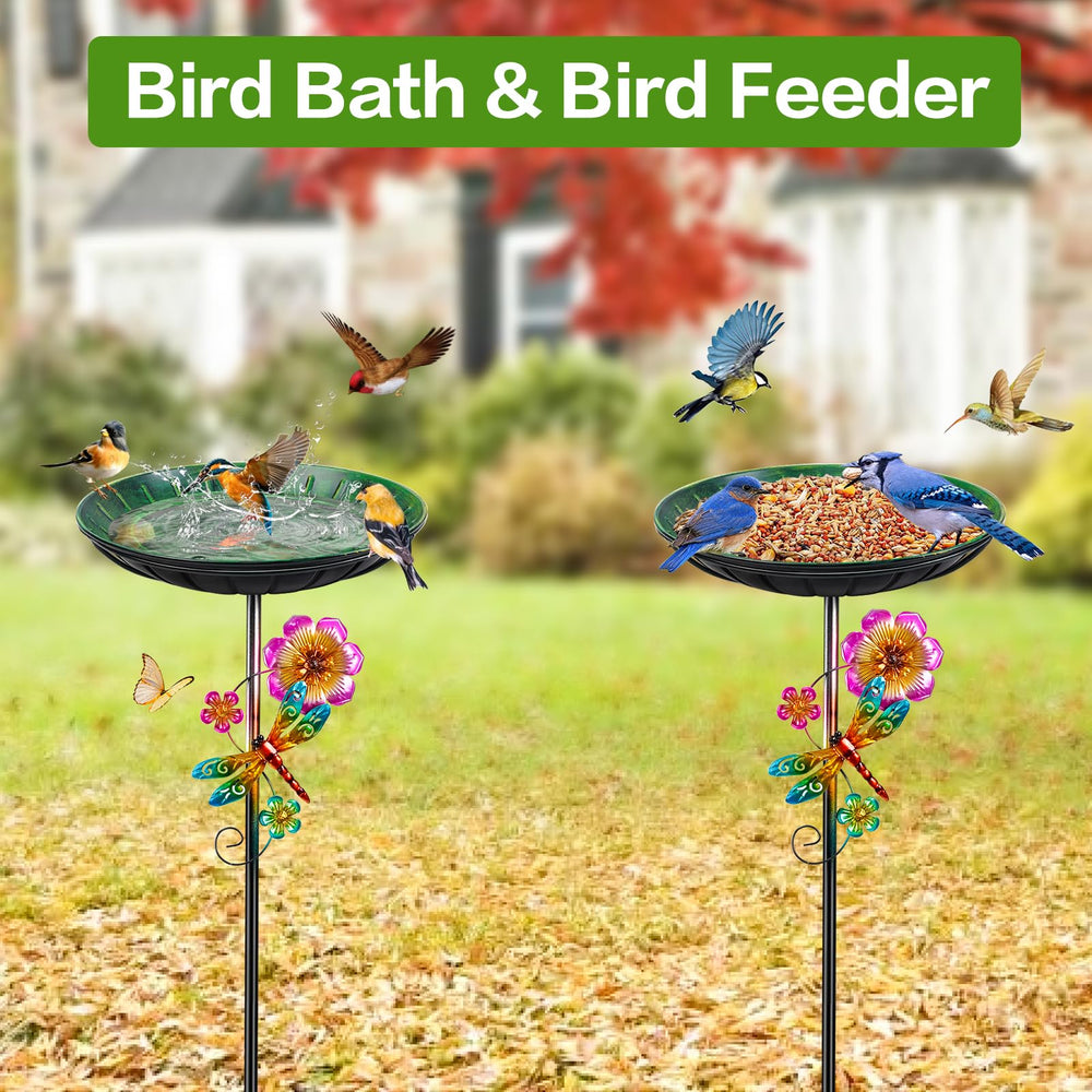 SMFANLIN baño de pájaros en jardín atrayendo aves y embelleciendo el espacio