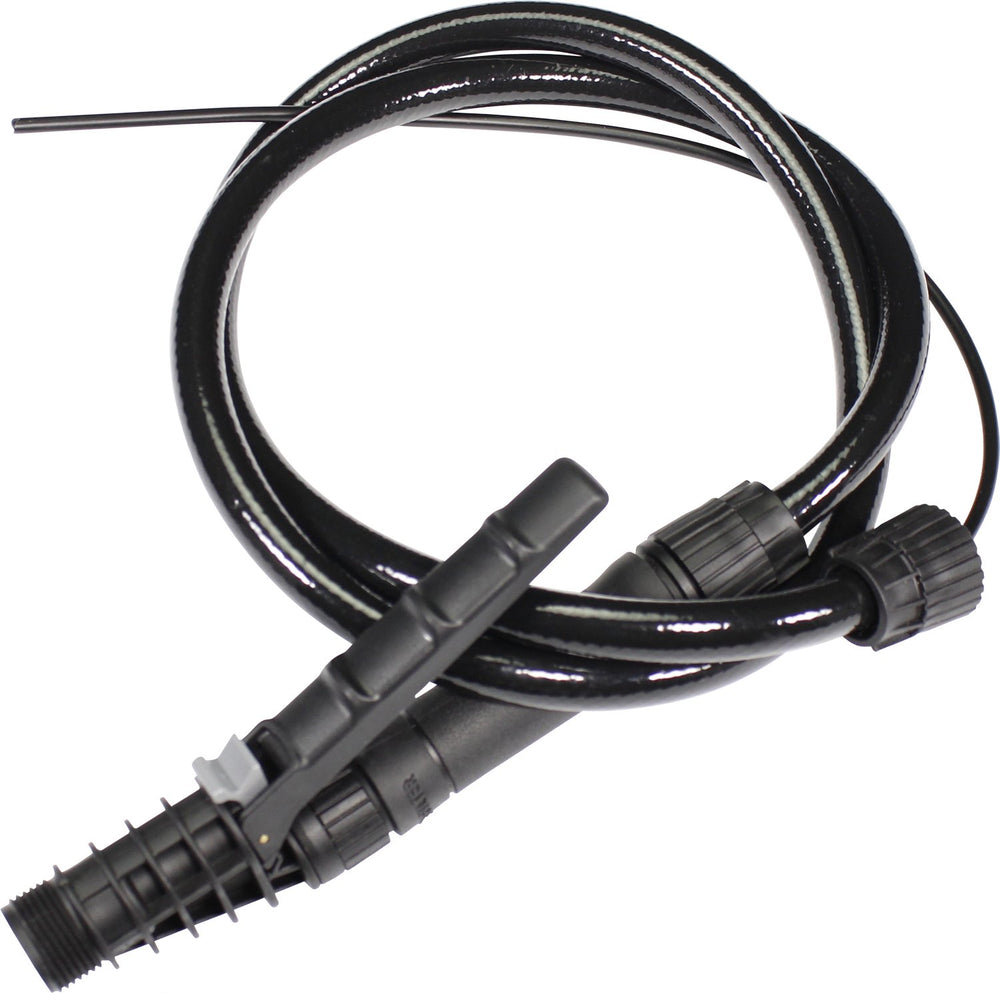 Smith Performance Sprayers manguera y shut-off frontal mostrando la robustez y alcance