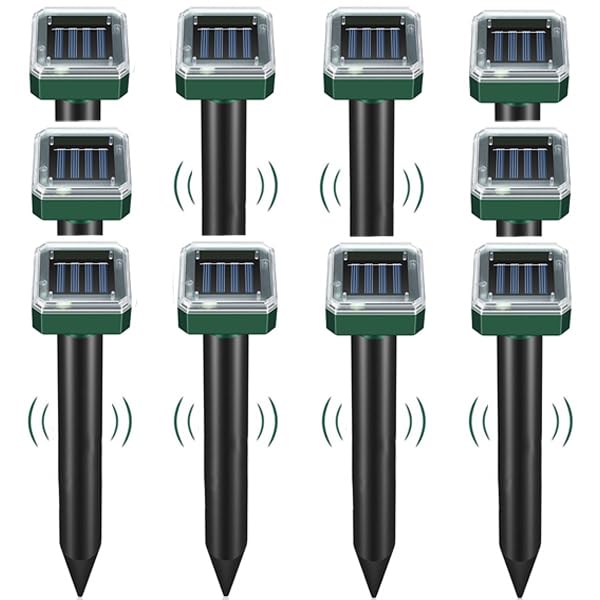 SonicPulse estaca frontal del pack protegiendo césped